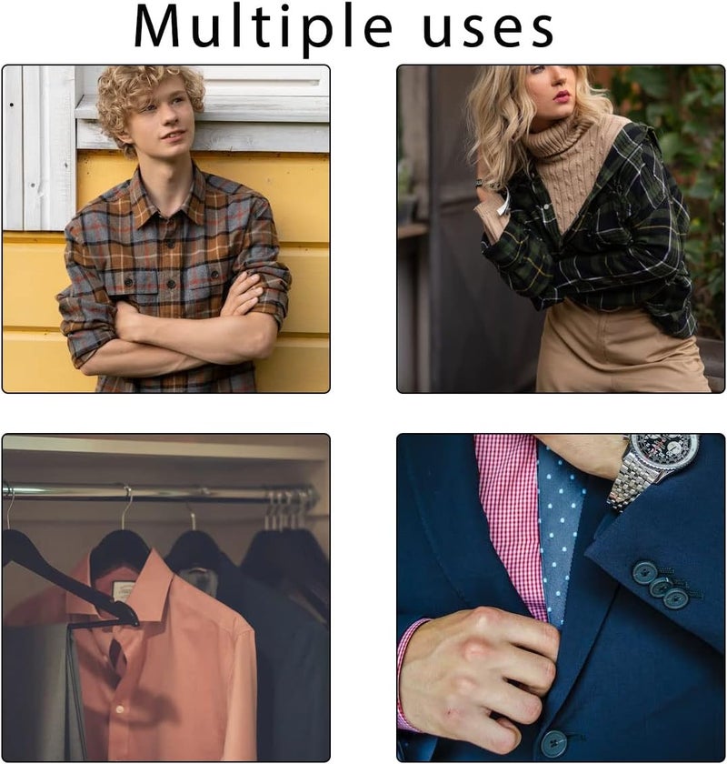 ZTEOFO 160 قطعة أزرار خياطة مختلطة - 4 ثقوب، 5 أحجام، أسود وأبيض، أزرار دائرية للحرف اليدوية - Image 5
